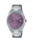 Casio MTP-1302PD-6AVEF Stainless Steel Lilac Dial Bracelet Watch, Lilac, Women