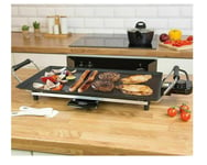 Electric Teppanyaki Grill Health Grill Large Flat Plate 2000W NON STICK Tabletop