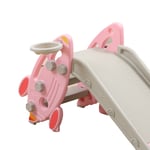 (Pink)Toddler Slide Plastic Safe Kids Slide For Indoor