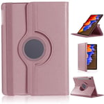 DN-Technology Galaxy Tab S7 Plus Case, Tab S7+ 12.4-inch 2020 Leather Smart Case [SM T970/976B](7th Generation) 360 Degree Rotating Smart Folio Book Cover For Samsung Galaxy Tab S7 Plus (ROSE GOLD)