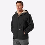 Dickies Sherpa Lined Mens Duck Outerwear Workwear Coat Jacket Black