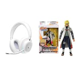Logitech G735 Casque Gamer sans Fil, Éclairage RVB LIGHTSYNC - Blanc et Figurine Namikaze Minato Bandai, Anime Heroes, Naruto Shippuden, 17 cm