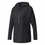 Adidas Womens Black ClimaStorm Windbreaker Jacket Coat Size S UK 8-10