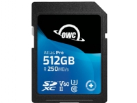 OWC Atlas Pro, 512 GB, SDXC, UHS-II, 250 MB/s, 130 MB/s, V60