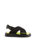 Love Moschino WoMens Sandals Black JA16123G0EIZN - Size EU 36