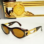 Gianni Versace 1996 Mens Vintage Gold Medusa Biggie Sunglasses MOD 488 COL 900