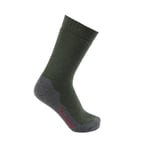 Dovrefjell Original ullfrotte sokk, grønn/grå - Str. 36-39