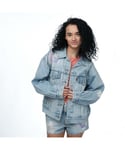 Levi's Womenss Levis 90's Trucker Jacket in Light Blue Cotton - Size 8 UK