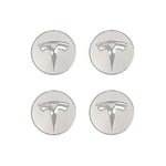 Tesla Model3/x/s/y Navkapsel Navkapsel Navkapsel Modifieringstillbehör Silver (FMY)