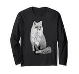 Fox Forest Predator Animal Motif Hunter Wildlife Nature Art Long Sleeve T-Shirt