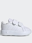 adidas Sportswear Unisex Infant Grand Court 2.0 Trainers - White, White, Size 4 Younger