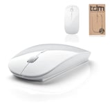 Tim And Ted Tedim Ultra Slim/Small Wireless Optical Mouse for Apple Mac Book/Laptop - White