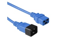 Microconnect - Strömkabel - Iec 60320 C20 Till Iec 60320 C19 - 3 M - Blå