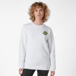 Ghostbusters Slimer Pocket Square Sweatshirt - White - M