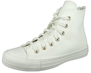 CONVERSE Women's Chuck Taylor All Star Mono Sneaker, Vintage White Egret Gold, 6 UK