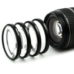 4x Filtres de gros plan Macro pour Canon EF 50mm f/1.8 STM, Canon EF-S 35mm f/2.8 Macro IS STM (Ø 49mm) Filtre Close-Up