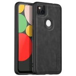 anccer Compatible for Google Pixel 4A Case, Soft TPU Leather Case [Ultra-thin] [Anti-fall] Fit Premium Material Slim Cover for Google Pixel 4A (Not Compatible For Google Pixel 4A 5G)(Classic black)
