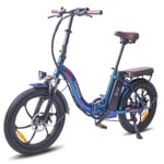 FAFREES F20 Pro - Elcykel - 20" hjul - 250W motor - 36V 18AH batteri - Bländande blå