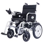 FTFTO Home Accessories Elderly Disabled Smart Electric Power Wheelchair Lightweight Folding Supports 100Kg Motorized Wheelchairs Convenient for Home Travle and Outdoor Use