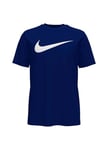 Nike Sportswear Swoosh Haut Homme, Minuit Marine/Blanc, XL
