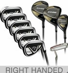 Callaway Edge 10 Piece Mens Graphite & Steel Golf Club Set Right Handed Gold * 