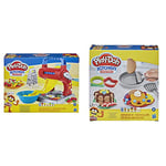 Play-Doh Kitchen Creations Noodle Party Playset for Children Aged 3 and Up with 5 Non-Toxic Colours & Kitchen Creations Flip 'n Pancakes Playset 14-Piece Breakfast Toy