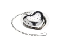 Kitchen Craft KCLXHEART "Le Xpress" Tea Infuser, Stainless Steel, Silver, 9 x 12 x 16 cm