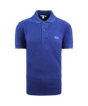 Lacoste Indigo Classic Fit Mens Blue Polo Shirt - Navy Cotton - Size Small