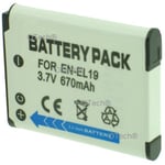Batterie pour NIKON COOLPIX S3500 - Garantie 1 an