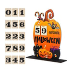 Halloween Countdown Calendar As Shown Wooden Halloween Advent Calendar G3G19840