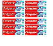 12 x Colgate Triple Action Fluoride Original Mint Toothpaste 100ml