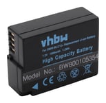 vhbw 1x Batteries compatible avec Leica V-Lux 4, Typ 114 appareil photo, reflex numérique (1000mAh, 7,2V, Li-ion)