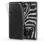 kwmobile Case Compatible with Sony Xperia 1 II - Clear Case Soft Slim Flexible Protective TPU Phone Cover - Transparent