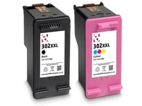 302 XXL Black Colour Triple XL Refilled Ink Cartridge For HP Envy 4522 Ink