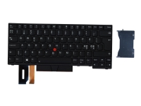 Chicony - Erstatningstastatur for bærbar PC - med Trackpoint - bakbelysning - QWERTY - Nordisk - FRU - for ThinkPad E480 E490 L380 L390 L480 T480s T490