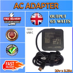 AC POWER ADAPTER 65W USB-C TYPE FOR SONY WH-XB900N LAPTOP