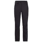 Jack Wolfskin Activate XT ladies versatile ladies softshell pants, wind- and water-repellent outdoor pants, Black, 38