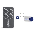Télécommande V2 PHOX 4 Contrat 50 + 1 Porte-clés DOMOBIP