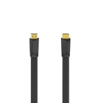 HAMA HDMI Ethernet High Speed Kabel 1,5m Flad Sort Guldbelagt TL