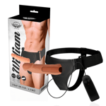 Harness attraction willian strap-on hollow extender  vibrator 17 x 4.5 cm