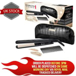 Remington Hair Straightener Ceramic Iron Styler Comb & Clips Gift Set - S3505GP