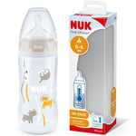 NUK First Choice+ Baby Bottles 0m+ Temperature Control 300ml - Pack of 3