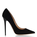 Jimmy Choo 'anouk' Black Suede Court Heels Stiletto Size Uk 4 Eu 37 New Rrp £525