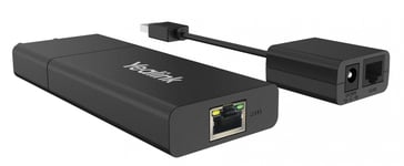 Yealink USB2CAT5E-EXT Network transmitter & receiver Black