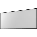 Basicline speil 140x60cm på matt sort aluminiumsramme