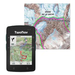 TwoNav Roc + Carte France IGN Topo complète, GPS de Sports avec écran 2,7 Pouces pour VTT, vélo, Gravel ou bikepacking avec Cartes incluses. Couleur Turquoise