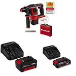 Einhell Herocco Brushless SDS Plus Hammer Drill with Original Einhell 18V 2.5Ah Starter Kit Power X-Change with Einhell Power X-Change Starter kit Battery with a Charger
