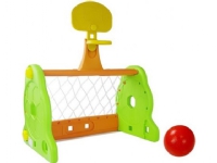 Lean Sport Fotball Goal Basketball 2in1 For Barn Grønn Oransje