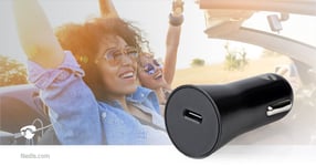Nedis 20W USB-C PD FAST Port for iPhone/iPad/iPod/Samsung In-Car Charger