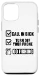 Coque pour iPhone 14 Go Fishing - Messages amusants et motivants